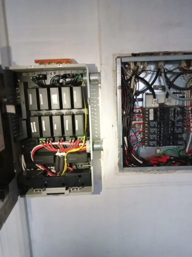 Electrical panel upgrade completed for Indoor Lighting Installation in Merrimac